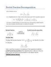 Image result for Partial Fraction Decomposition Examples