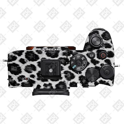 Snow Leopard Spots Sony A7RV Camera Skins