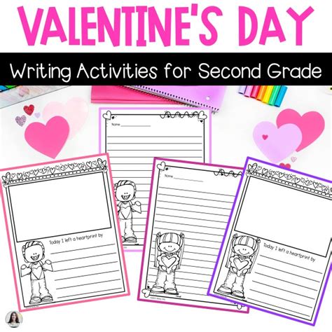 Valentine's Day Writing Activities for Second Grade (Free Writing Paper ...