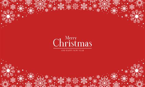 Merry Christmas with Beautiful Snowflake Ornaments Background 15637798 ...