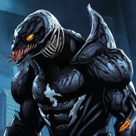 Artwork of Arbiter from Halo merged with Venom Symbiote on Craiyon