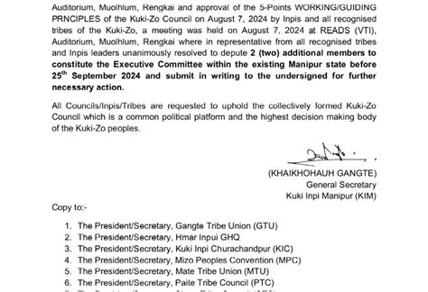 KUKI INPI MANIPUR NOTICE ALL KUKI TRIBES ~ KHALVONTAWI - Voice of the ...