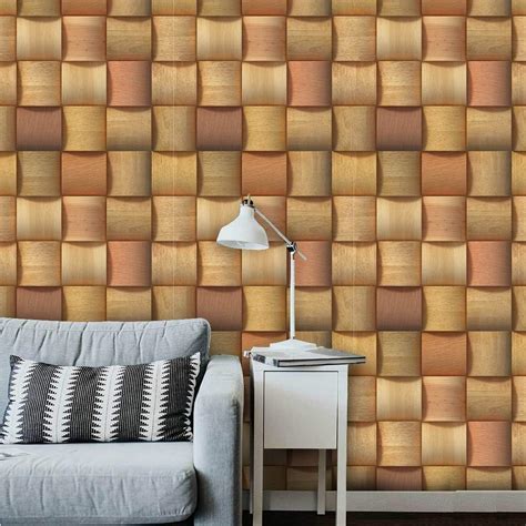 AS Interior Peel and Stick Self Adhesive Wood Mat Style Classic Wall ...