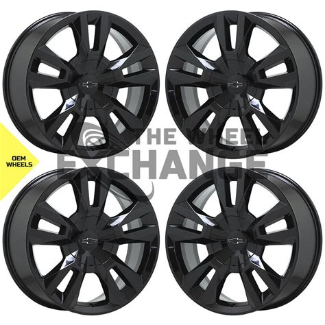 22 Silverado Suburban Tahoe 1500 black wheels rims | Ubuy India