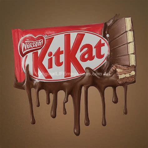 Original LIFE Magazines Art | Kit Kat Candy Bar Melting