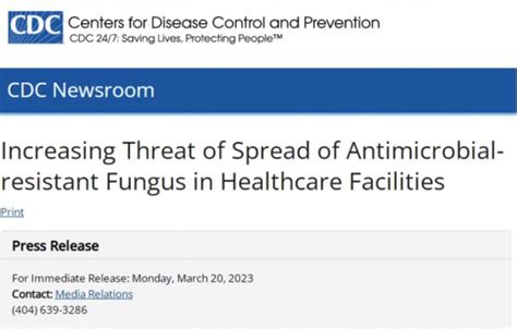 CDC警告！致命超级真菌在美国28州爆发！近半病患90天內死亡
