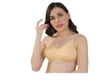 Buy Girls Cotton Non-Padded Non-Wired Sport Bra White Color (32A, Black ...