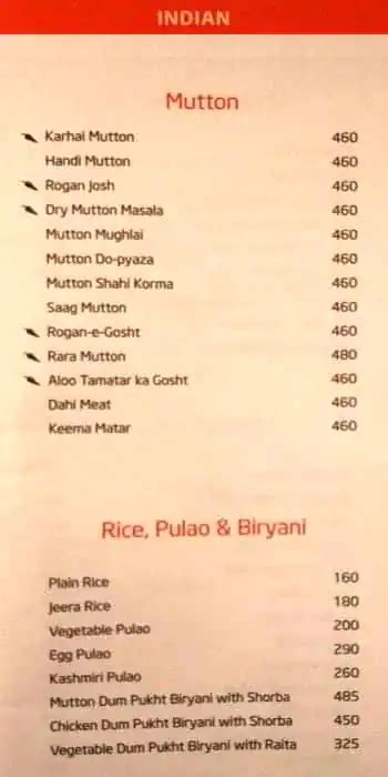 Menu at Prez Restaurant - Since 1976, Dehradun