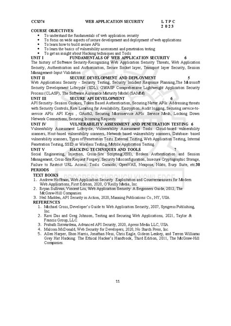 CCS374 WEB APPLICATION SECURITY: Comprehensive Notes on Key Concepts ...