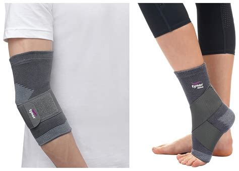 Buy TYNOR Ankle Binder, Grey, Large, 1 Unit Elbow Support, Grey, Large ...