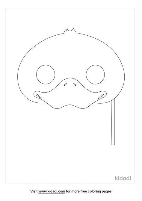 Duck Mask Template