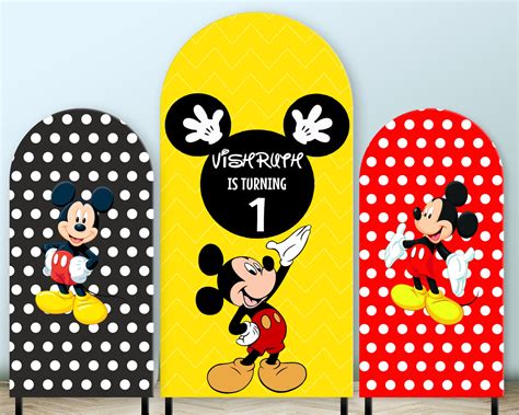 Mickey Mouse Theme Arch Backdrop | Party Supplies India Online