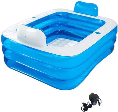 Bidesen Double Inflatable Bathtub with Electric Air Pump and India | Ubuy