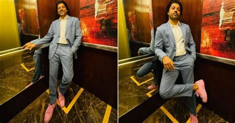 Farhan Akhtar Suits Up In Style But It Is His Pink Sneakers That Take ...