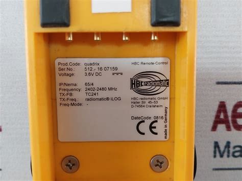 Hbc Radiomatic Tc241 Transmitter – Aeliya Marine Tech