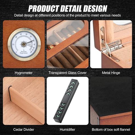 COOL KNIGHT 20-35 Capacity Desktop Cigar Humidor India | Ubuy