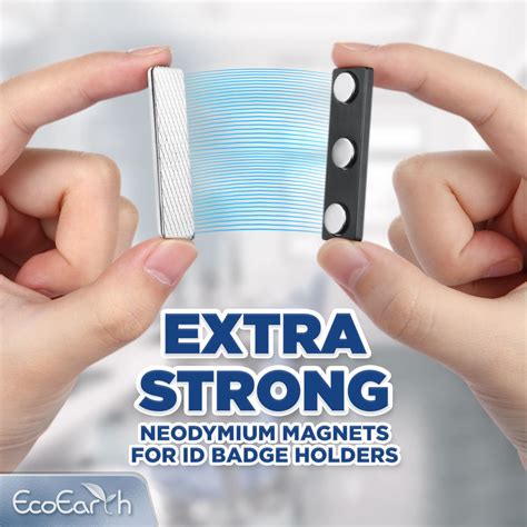 Snapklik.com : EcoEarth Adhesive Two-Piece Design Name Tag Magnets