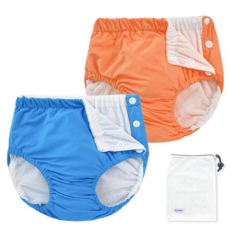 Snapklik.com : EZ Moms 2 Packs Reusable Swim Diapers Infant Baby Swim ...
