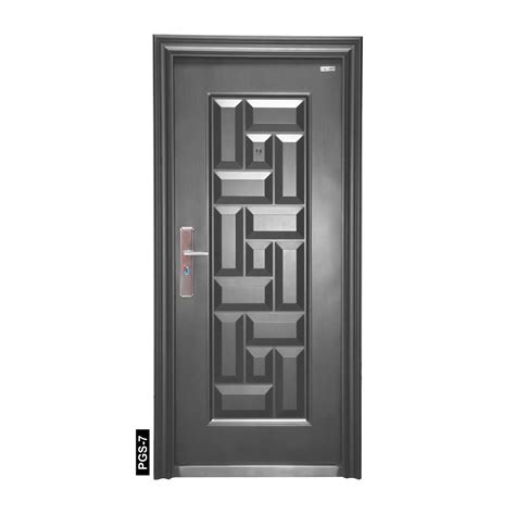 PRIMEGOLD Steel Designer Steel Door(PGS-7_Brown_38x81x3) : Amazon.in ...