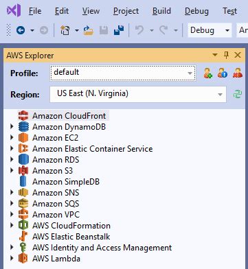 Image result for AWS Visual Studio Non Net Application