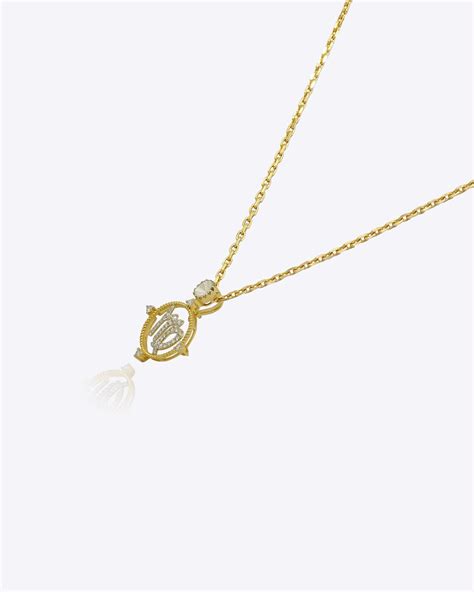 Virgo Virtue Polki Pendant in 14k Gold & Diamonds – Polki Stories by ...
