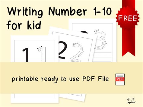 Free : Writing Number 1 - 10 for Kid Graphic by Apollo no.64 · Creative ...