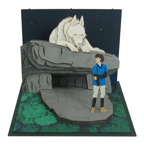 Buy Sankei Studio Ghibli mini Princess Mononoke Moro and ashitaka scale ...