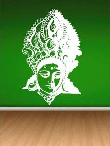 wall1ders 45.72 cm Maa Durga Self Adhesive Sticker Price in India - Buy ...