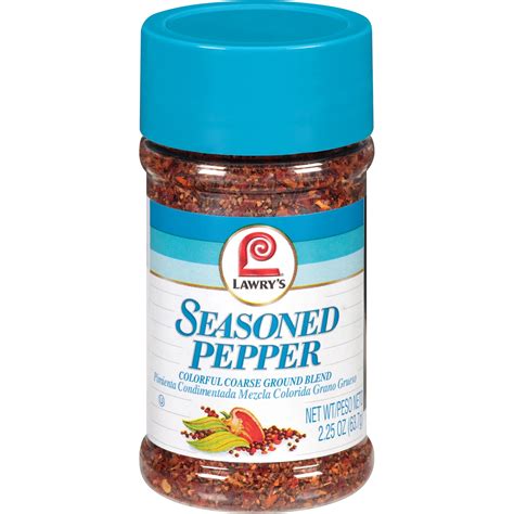 Lawry's Colorful Coarse Ground Blend Seasoned Pepper, 2.25 oz – Walmart ...