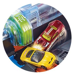 Buy Hot Wheels Plastic Cork screw Crash Track Set, Multicolor Online at ...