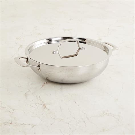 Buy Chef Special Carin Silver Stainless Steel Induction Kadai with Lid ...