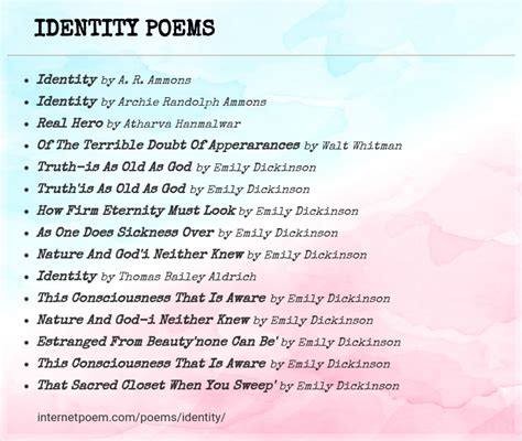 Identity Poem Examples 的图像结果