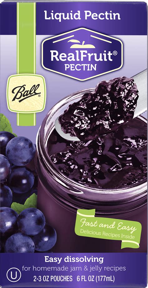 Ball Realfruit Liquid Pectin for Jam Making and Real Fruit Jelly, 6 ...