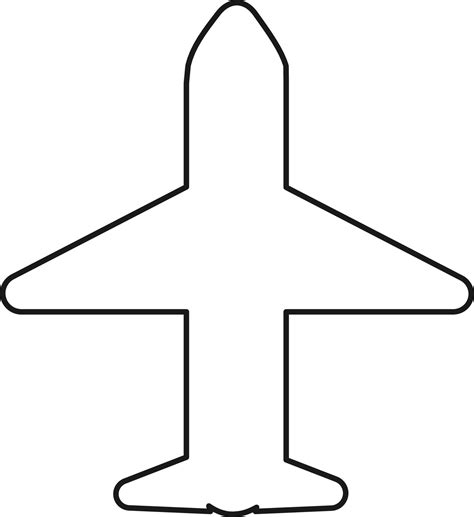 Трафарет самолета для вырезания - 78 фото