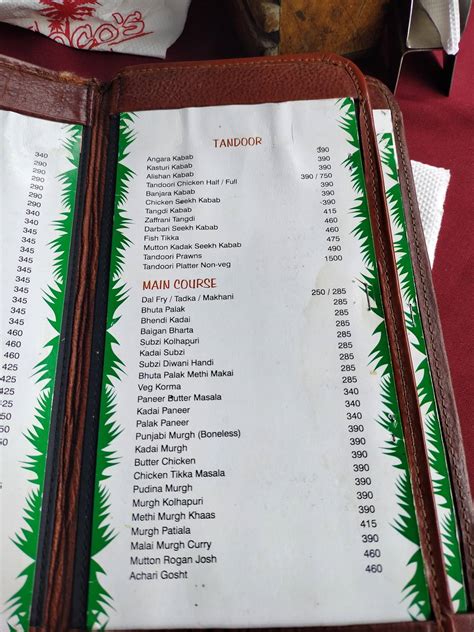 Menu at COCO'S Bar and Grill, Hyderabad, Plot No. 217