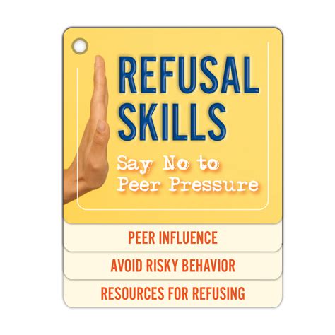 Refusal Skills: Say No To Peer Pressure Flip Tips