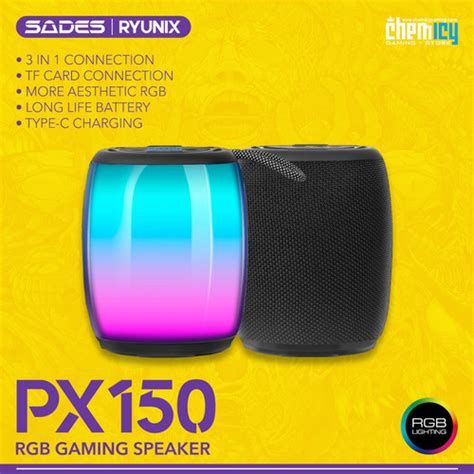 Promo Sades Ryunix PX150 RGB Wireless Portable Gaming Speaker - Jakarta ...