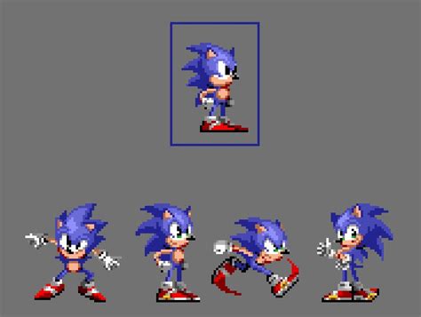 Classic Sonic The Hedgehog Sprites
