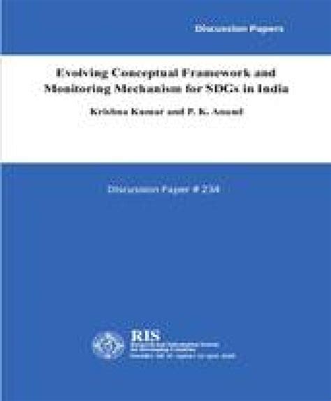 Evolving Conceptual Framework and Monitoring Mechanism for SDGs in ...