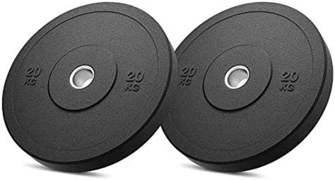 SX Fitness Spare Rubber Weight Plates 31MM Dia (20kg x 2) 40Kg Rubber ...