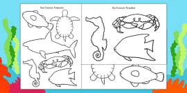 Sea Creature Cut-Outs (teacher made)