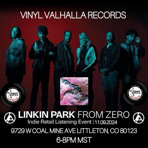 Linkin Park “From Zero” Listening Party, Vinyl_Valhalla, Littleton, 9 ...