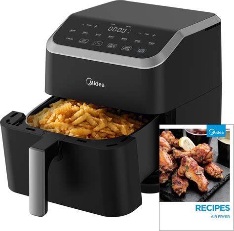 Amazon.com: Midea Air Fryer 5.5QT, Heatexpress Rapid Air Technology, 9 ...