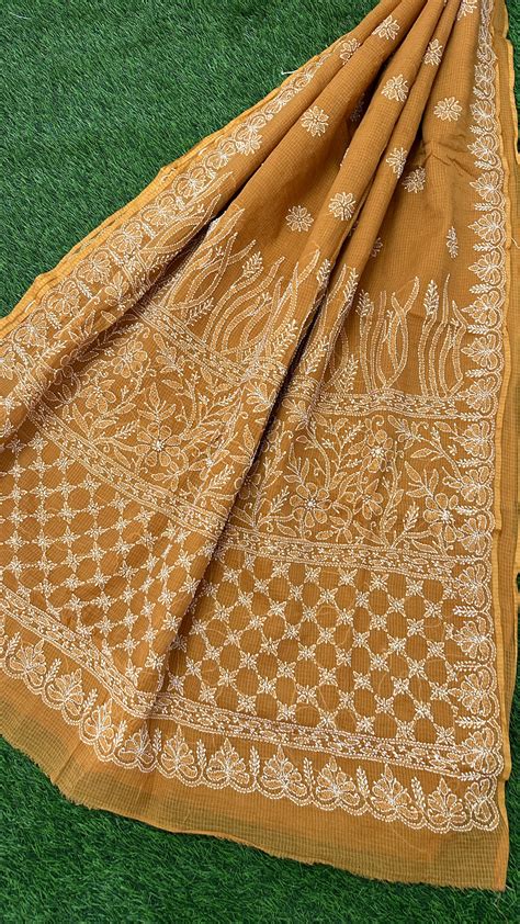 Kota Doriya Chikankari Saree – ETHNICHIK