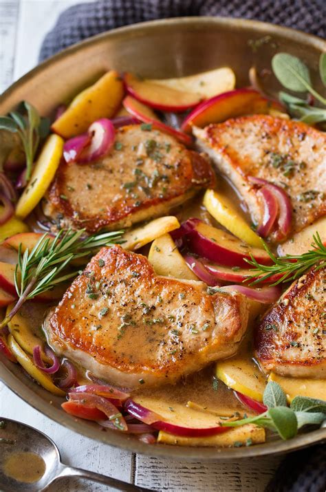 Pan Seared Pork Chops With Apples And Onions at Michelle Reis blog