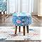 Homeaccex Printed stools for Living Room, Puffy Stool for Dressing ...