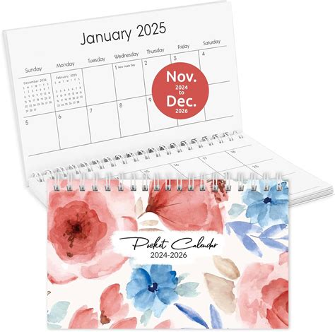 KONVINIT Pocket Calendar 2025-2026, 2025 Pocket Calendar for India | Ubuy