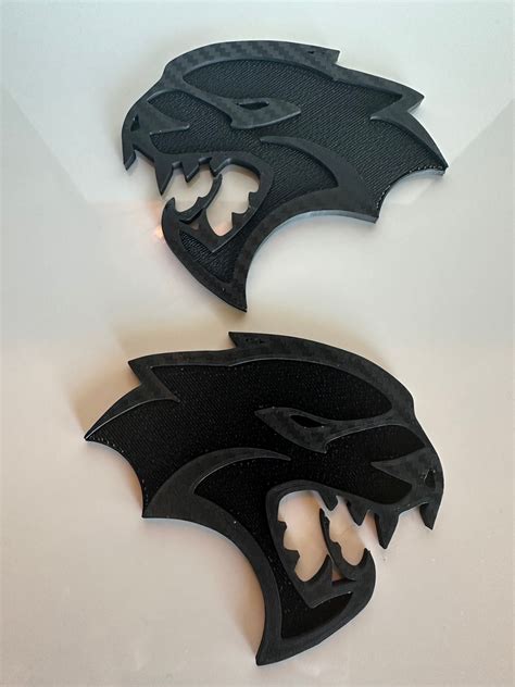 Hellcat Carbon Fiber Textured Badges – Anchor Room