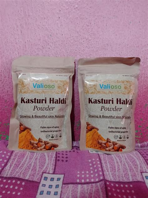 Valioso Pure Kasturi Haldi Powder For Face Beauty/Wild Turmeric Powder ...