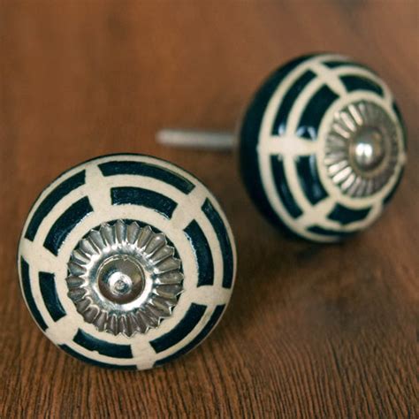 Malevich Black Blocks Ceramic Drawer Knob – Spruce and Pop